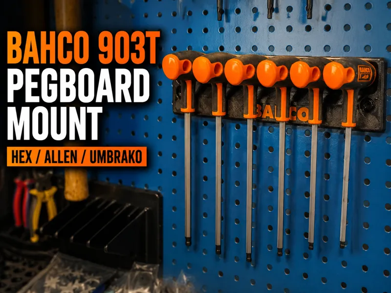 BAHCO Hex / Allen / UmbraKo Pegboard Mount