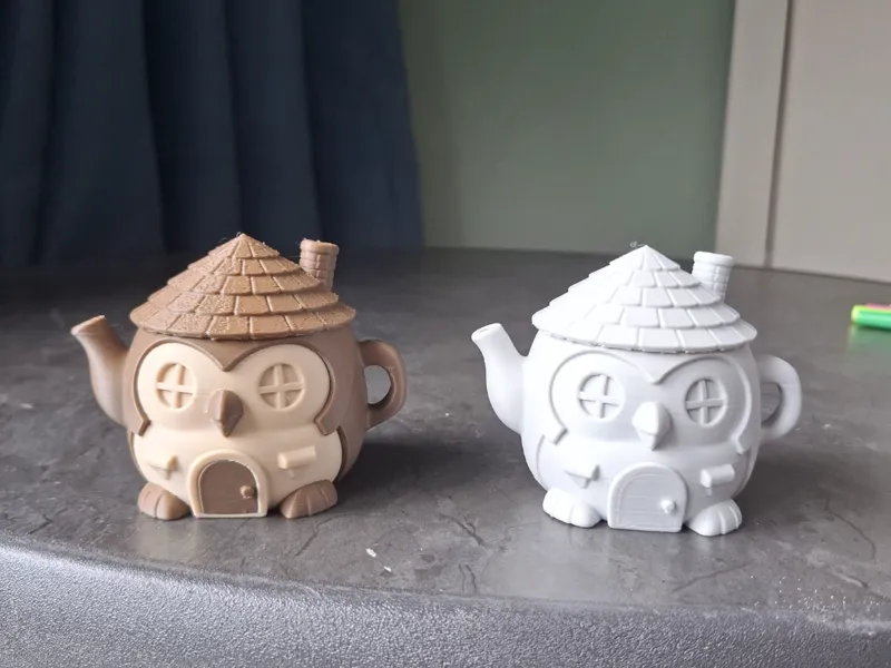 Owl Teapot Fairy House