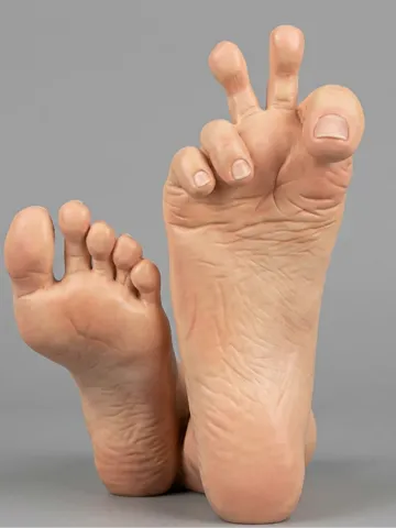 Modelo para impresión 3D: Feet Peace Toes — vista de referencia 2