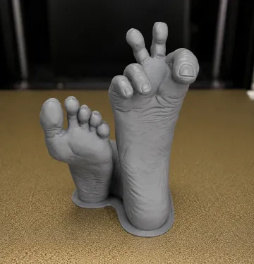 Modelo para impresión 3D: Feet Peace Toes — vista de referencia 4