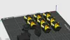 8 ducks with names and keychained with purge into objects