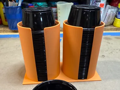 Cup holder for 3.25 ounce and 3 inch diameter cups