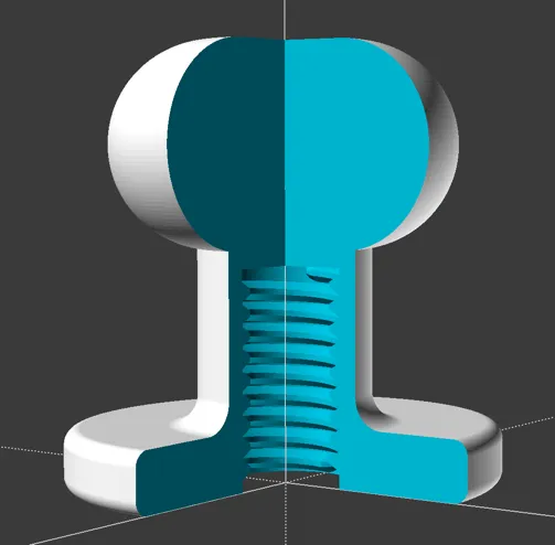 DIY dome-head rivet (with and without thread) - Free 3D Print Model ...