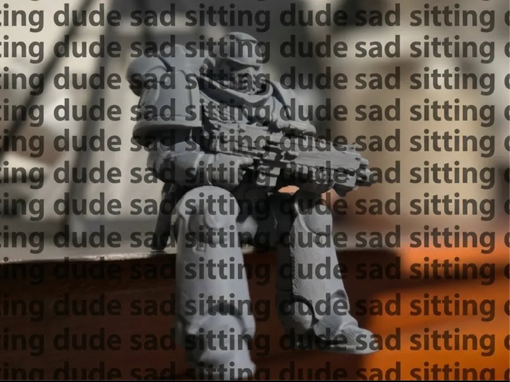Tapa o cubierta: After the Storm - Sad Sitting Dude. Referencia del modelo original.