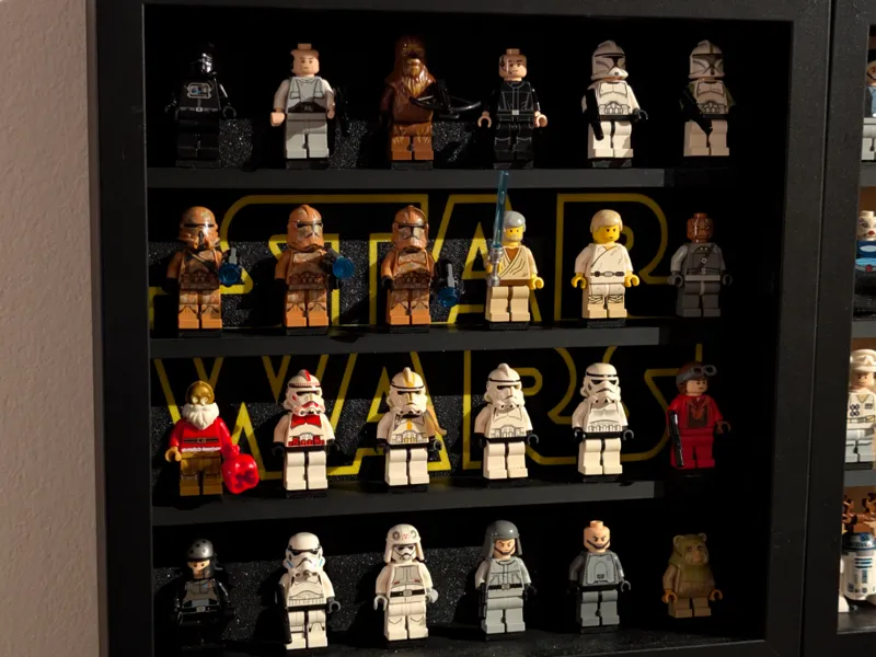 Background for mini figure display