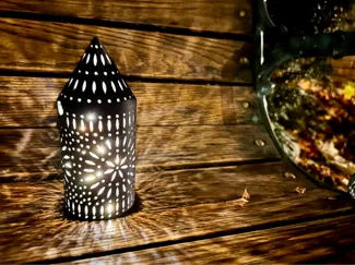 Mini Punched Tin Lantern