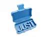 Print-In-Place Case with Word "JUST" Integrated