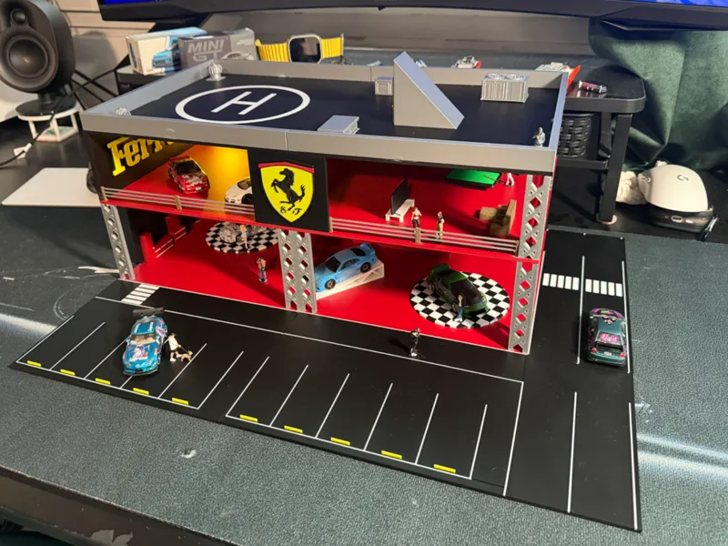 Showroom Ferrari for 1:64 scale cars 