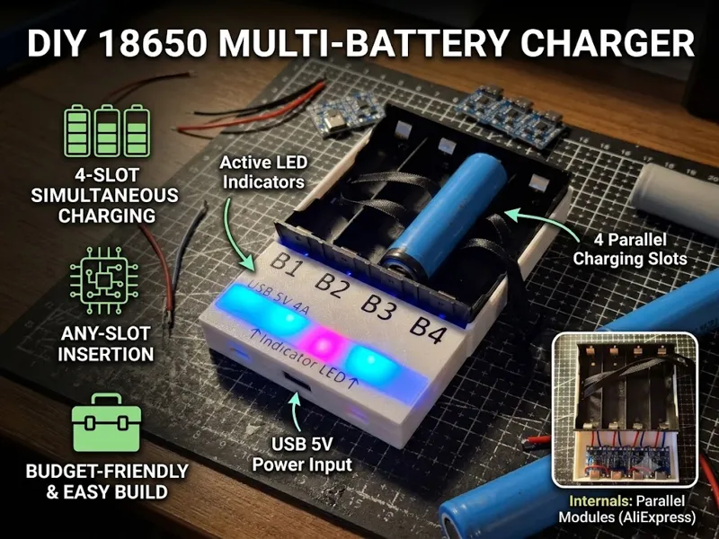 DIY 18650 Battery Charger