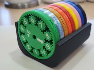 9 x Math Spinner Holder (3DogPrint)