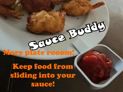 Sauce Buddy-Plate attachment for sauces