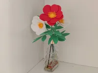 只有一朵花,花瓣根据自己需求选择颜色