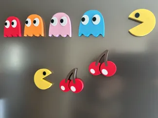Pacman fridget magnets