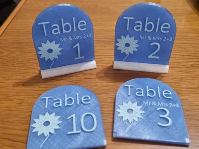 Table Numbers