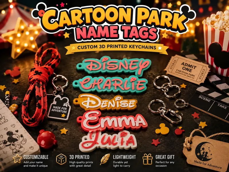 Disney style keychain generator