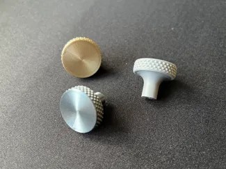 Knurled drawer knob