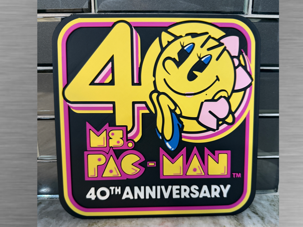 Ms Pacman 40th Anniversary logo Design