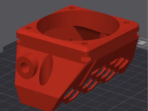 camera mount for OAK-D LITE with cooling fan 60x60