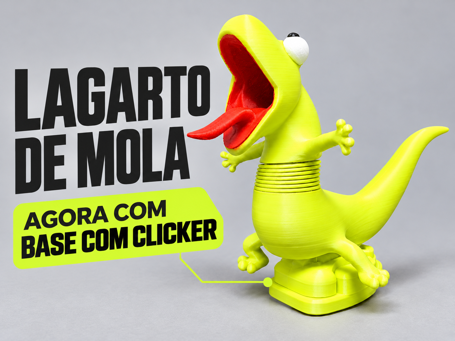 Lagarto de mola com base clicker — Remix - 1