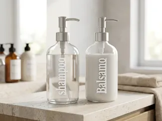 Scritte Organizzazione Bagno - Minimal & Elegante