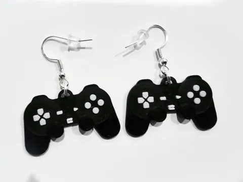 PlayStation Controller Inspired Earrings view 3