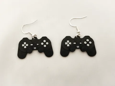 PlayStation Controller Inspired Earrings view 2