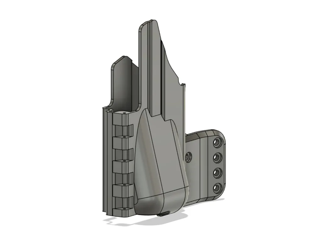 Parametric Shield Parametric IWB Holster for Shield X with TLR-7 - Free 3D Print Model ...