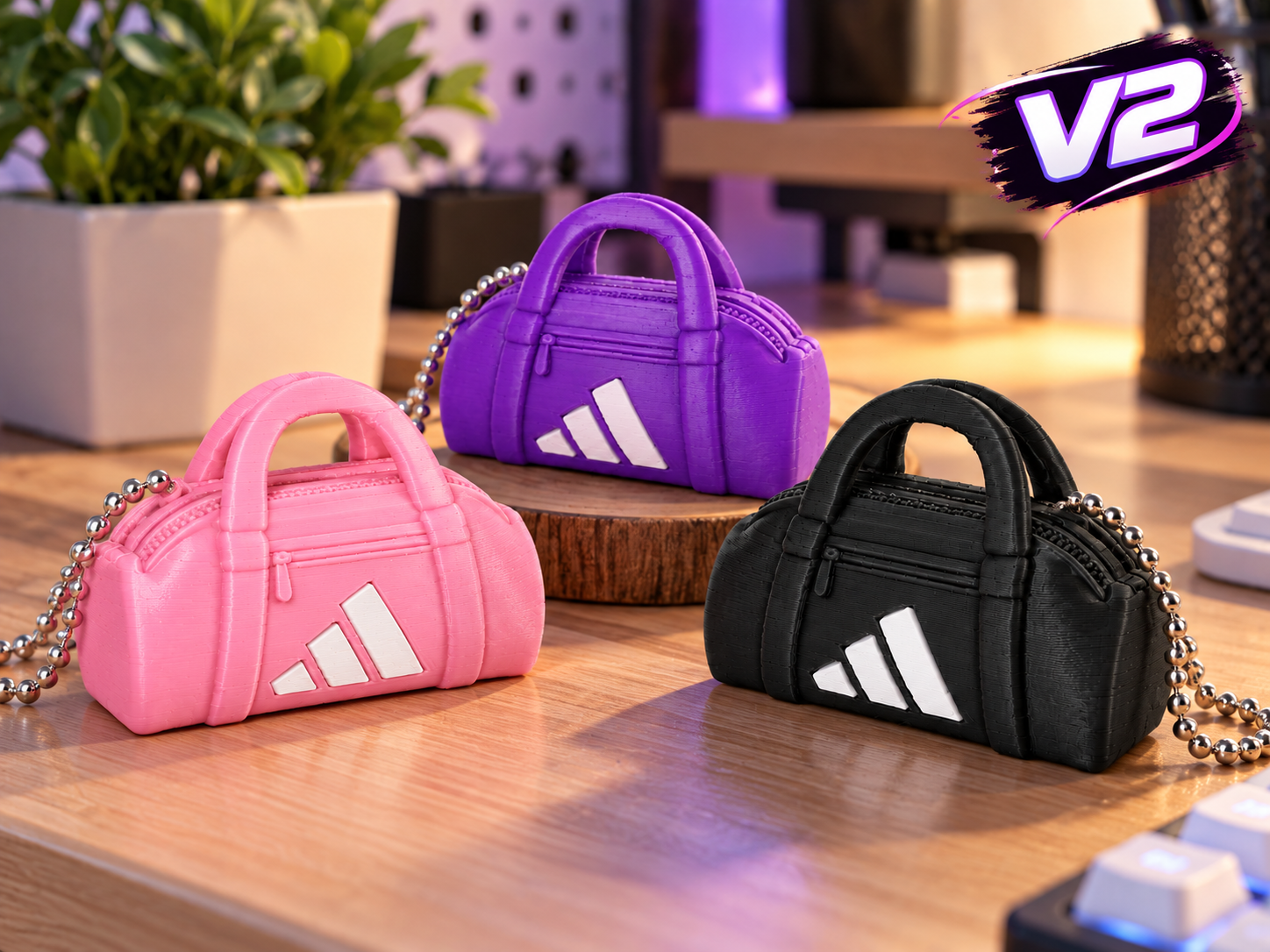 CHAVEIRO BOLSA ESPORTIVA FITNESS V2 - 1