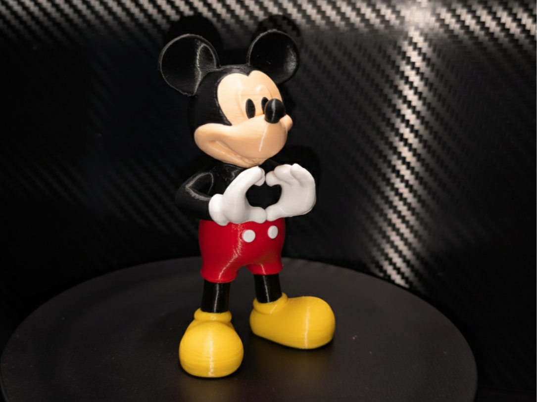 Micky Maus Hand Herz Valentinstag Geschenk