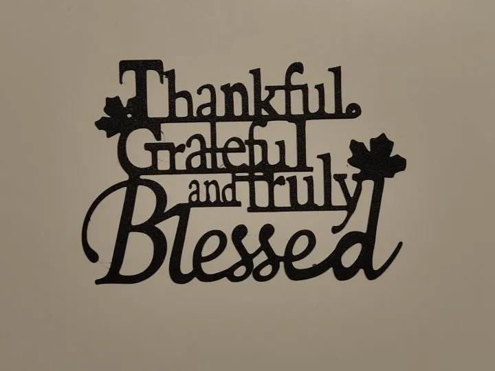 Plaque murale message de gratitude