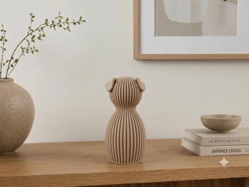 Minimalist Parametric Dog Figurine
