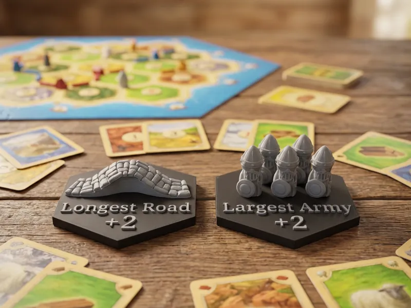 Catan Longest Road and Largest Army 