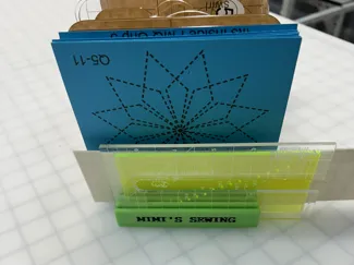 Quilting Ruler Stand Small (9x4) With Custom Text
