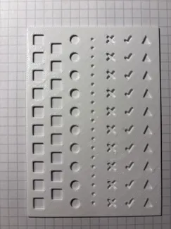 Perfectly fit To-do bullet journal stencil
