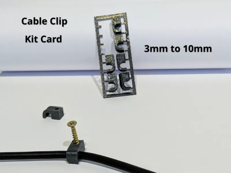 Cable Clip - Kit Card 3mm up to 10mm