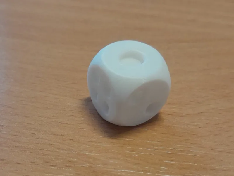 DICE D6 16mm as perfectly balanced as it can be