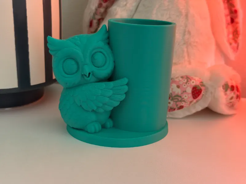 Cozy Owl Pen Holder