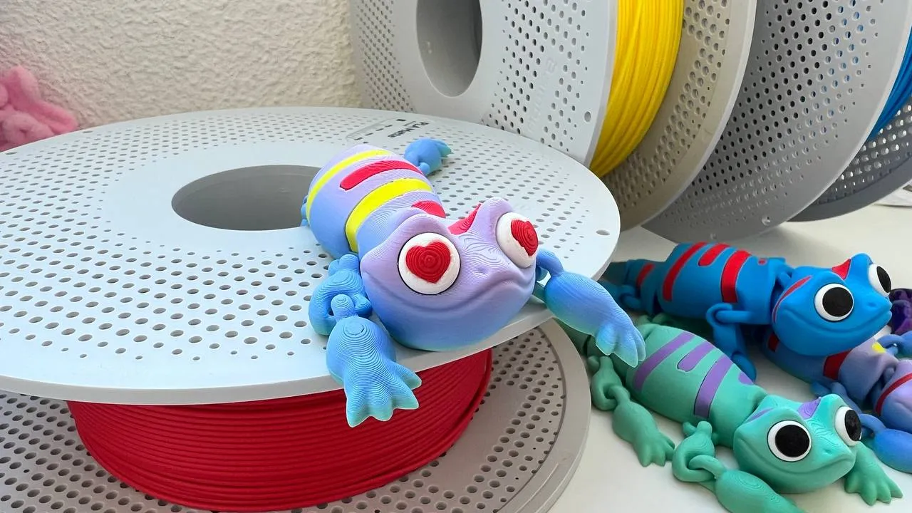 Cute Articulated Lizard <3 (3h Print!!) view 4