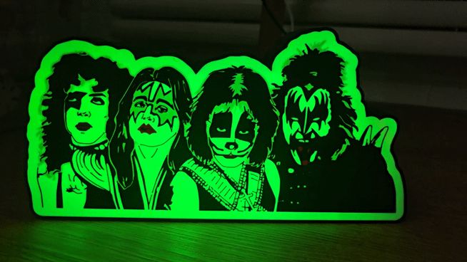 Kiss Band Lightbox