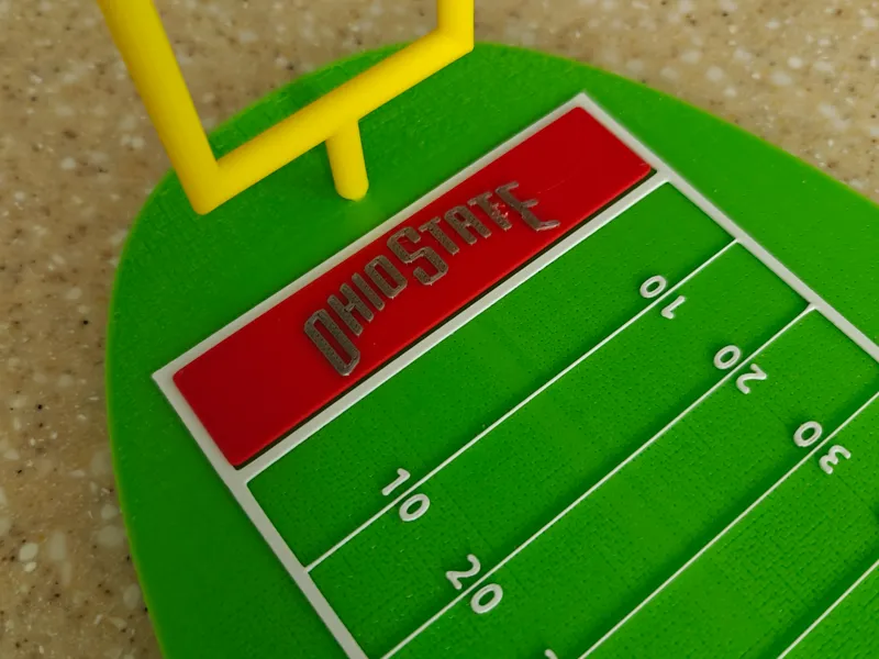 Ohio State endzones for Stadium Chip Tray OSU