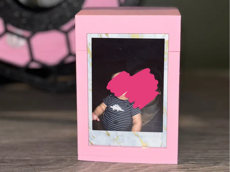 Instax Mini Photo frame and Box with Flush Lid