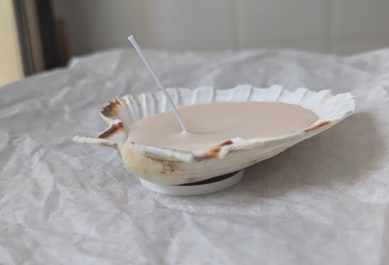 Stand for DIY Seashell Candles (Using Old Wax)