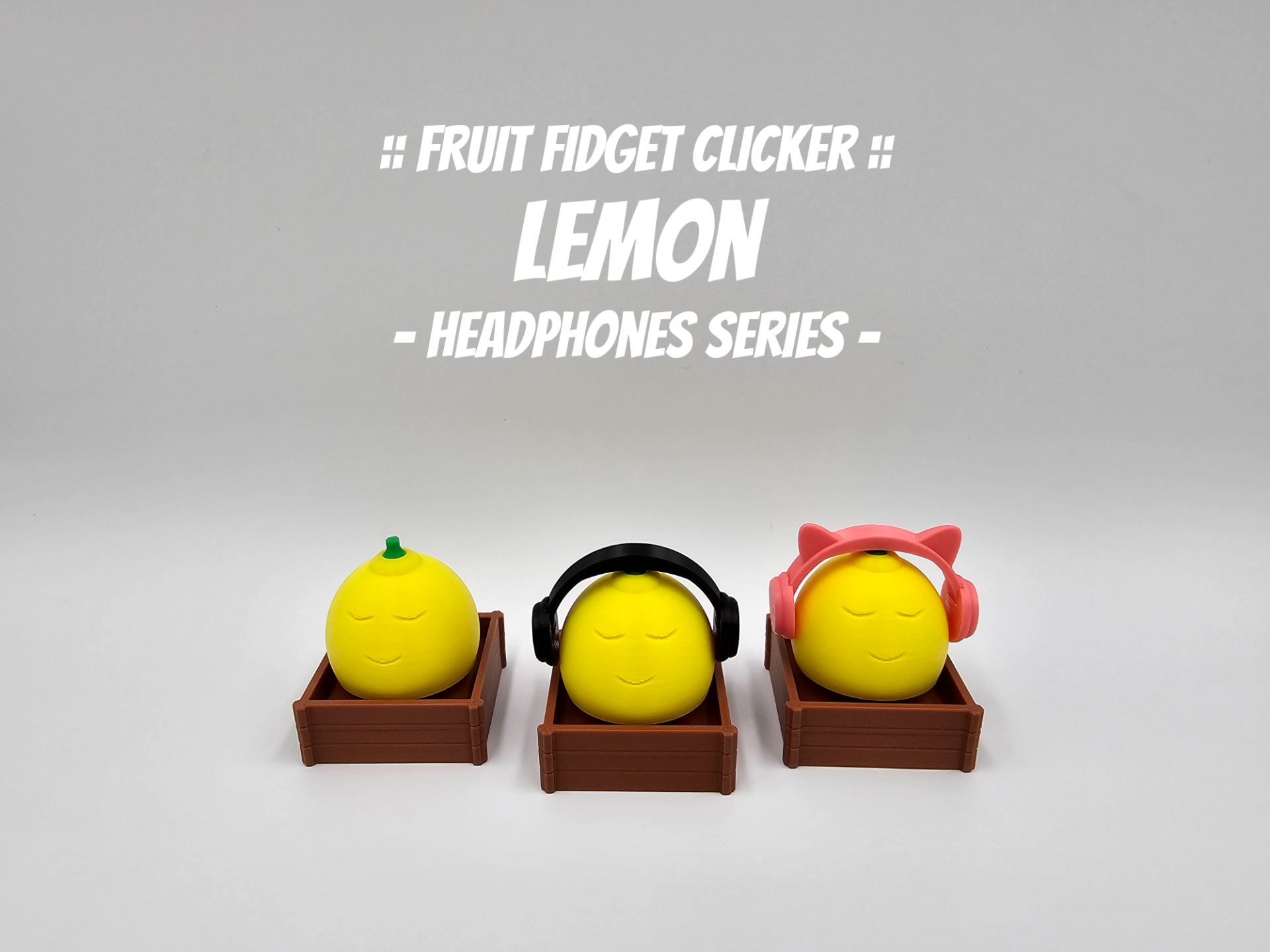 Lemon Fidget Clicker - Headphones Series