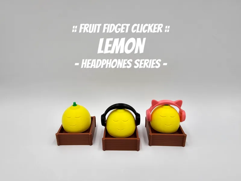 Lemon Fidget Clicker - Headphones Series