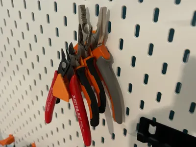 Heavy Duty Pliers Holder for IKEA Skadis T-Clip