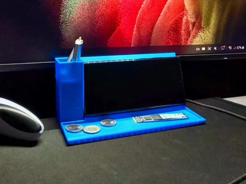 Desk organizer and Phone stand