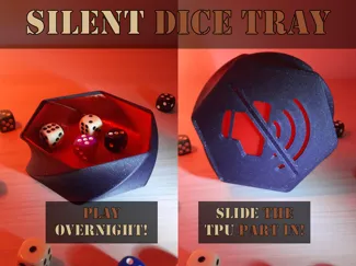 Silent dice tray - Hex spiral