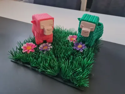 Minecraft Movie Sheep Knitted