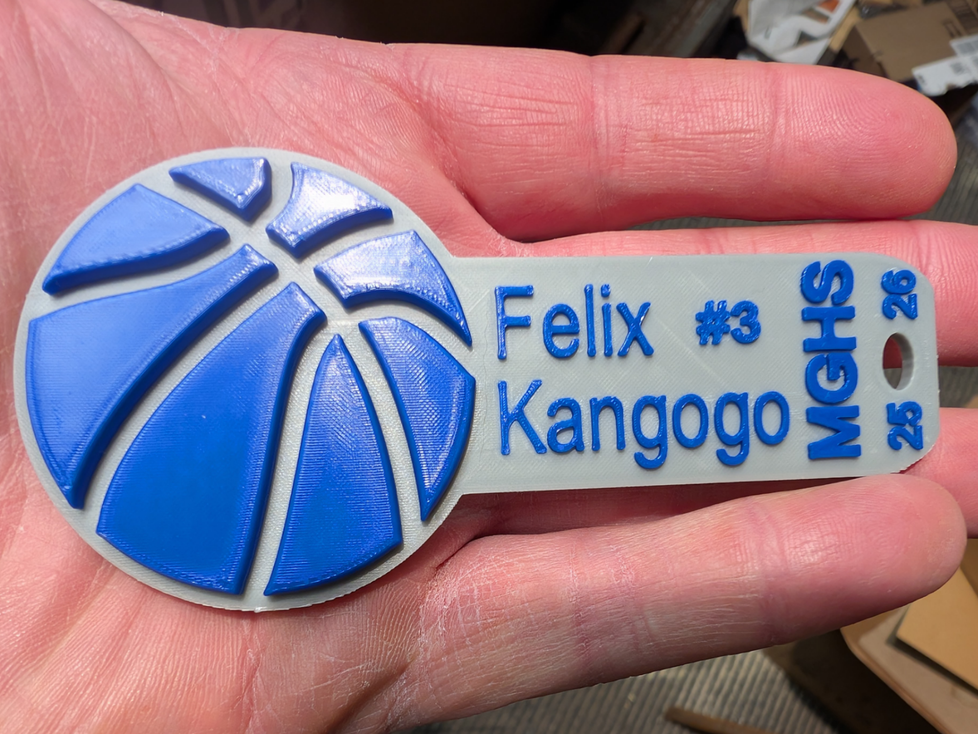 Basketball Bag Tag - Customizable