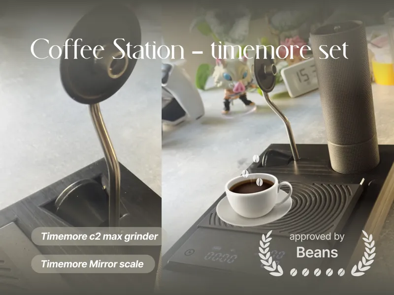 Pour-Over Station: Timemore C2 & Mirror Scale
